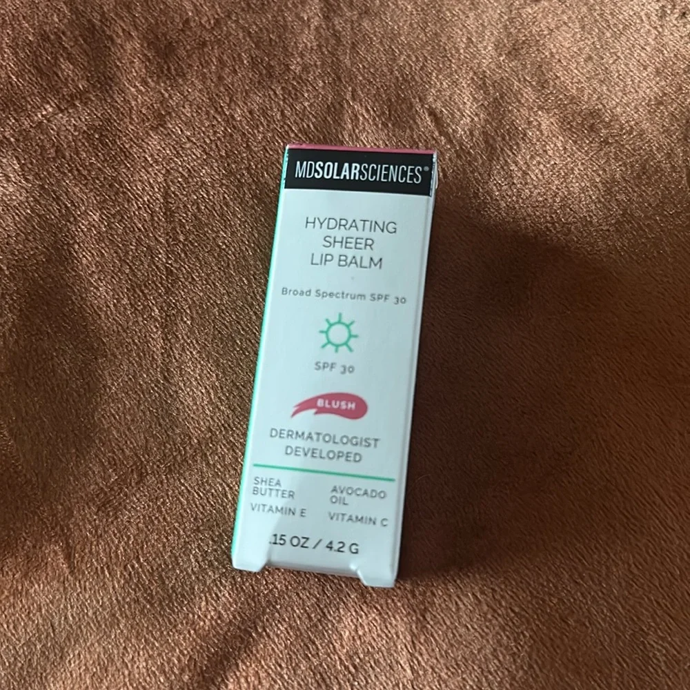 NIB MDSolarSciences Hydrating Sheer Lip Balm SPF 30 in Blush